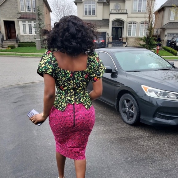 Stylish African Print Top/Blouse - Picture 3 of 3